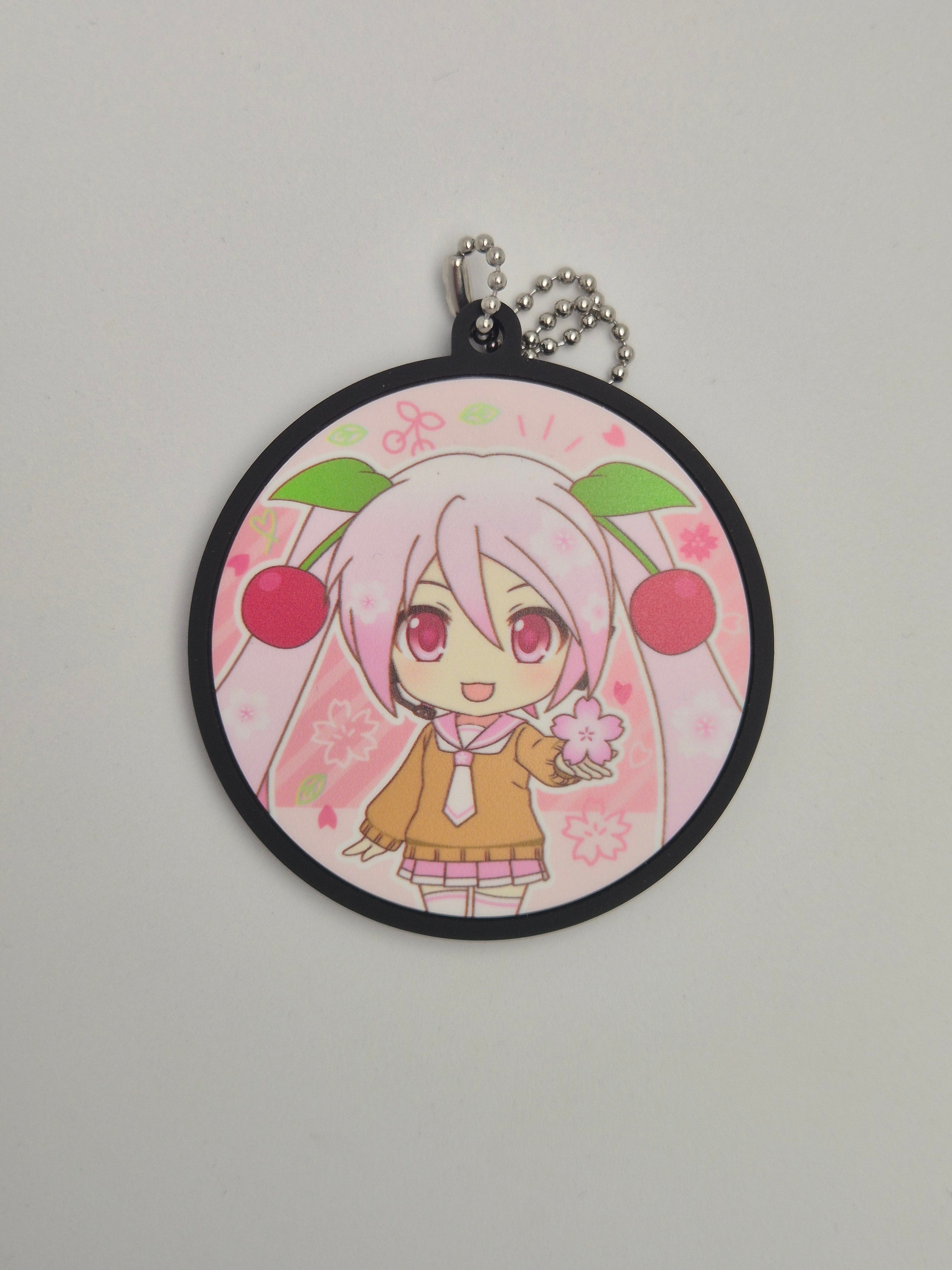 Sakura Miku Good Smile Company Kuji 2024 E prize Rubber Keychain