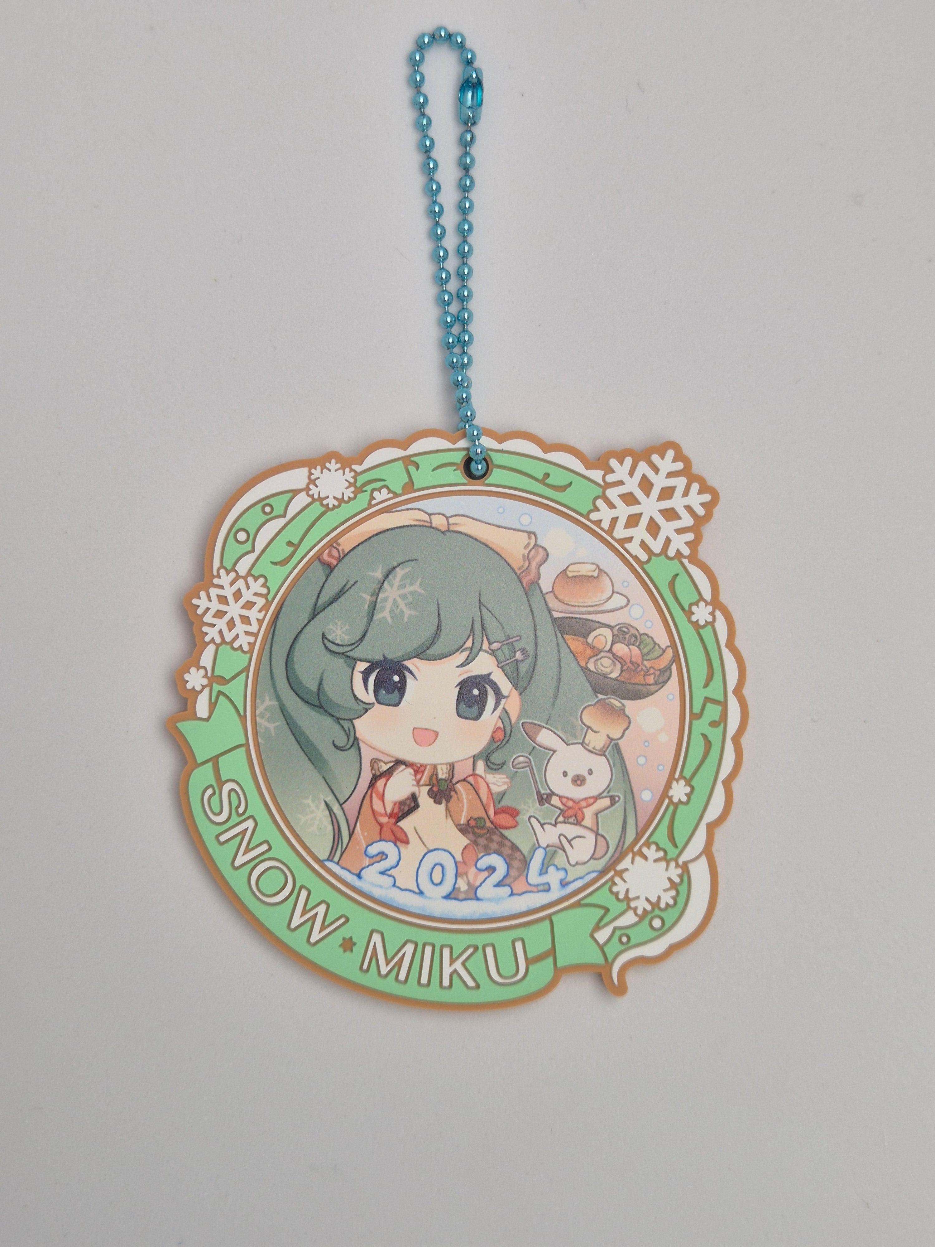 Hatsune Miku Ichiban Kuji Snow Miku 2024 Rubber Keychain K
