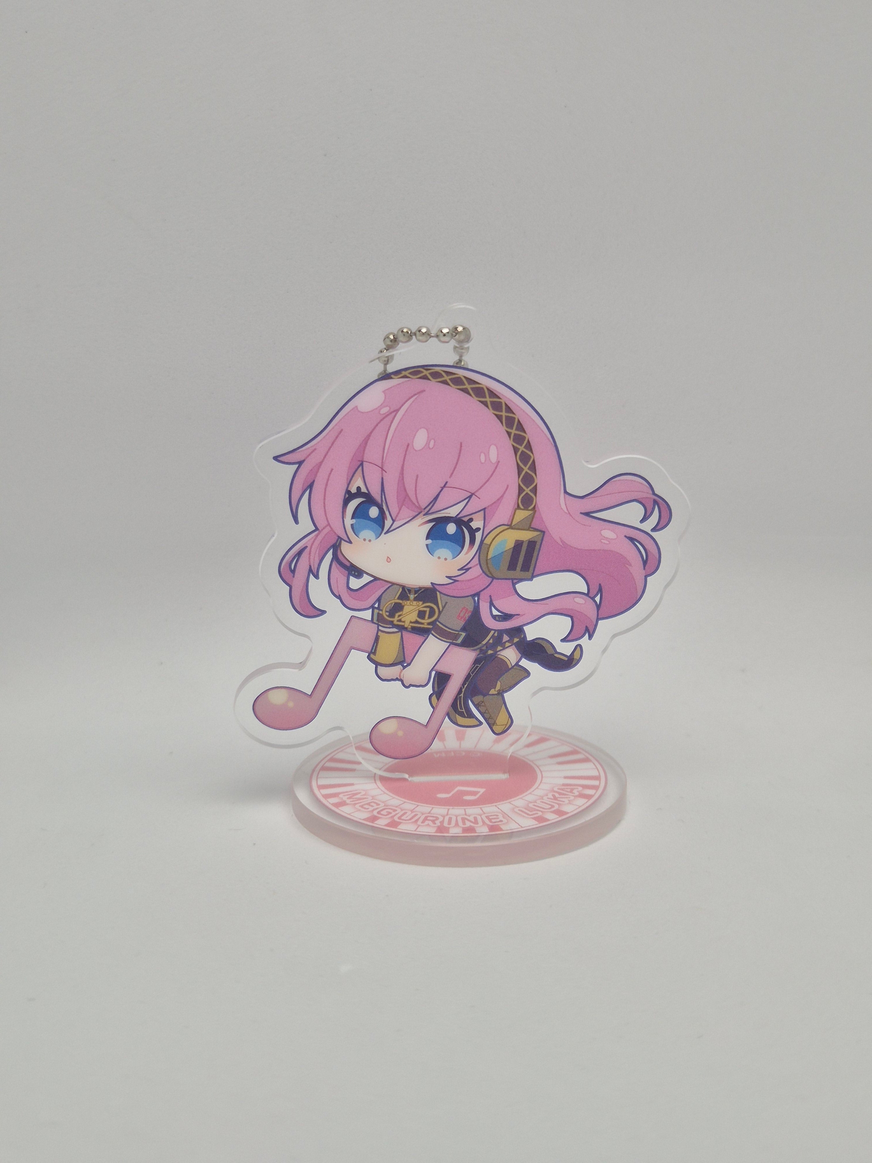 Hatsune Miku Luka Furyu Kuji Acrylic Stand and Keychain