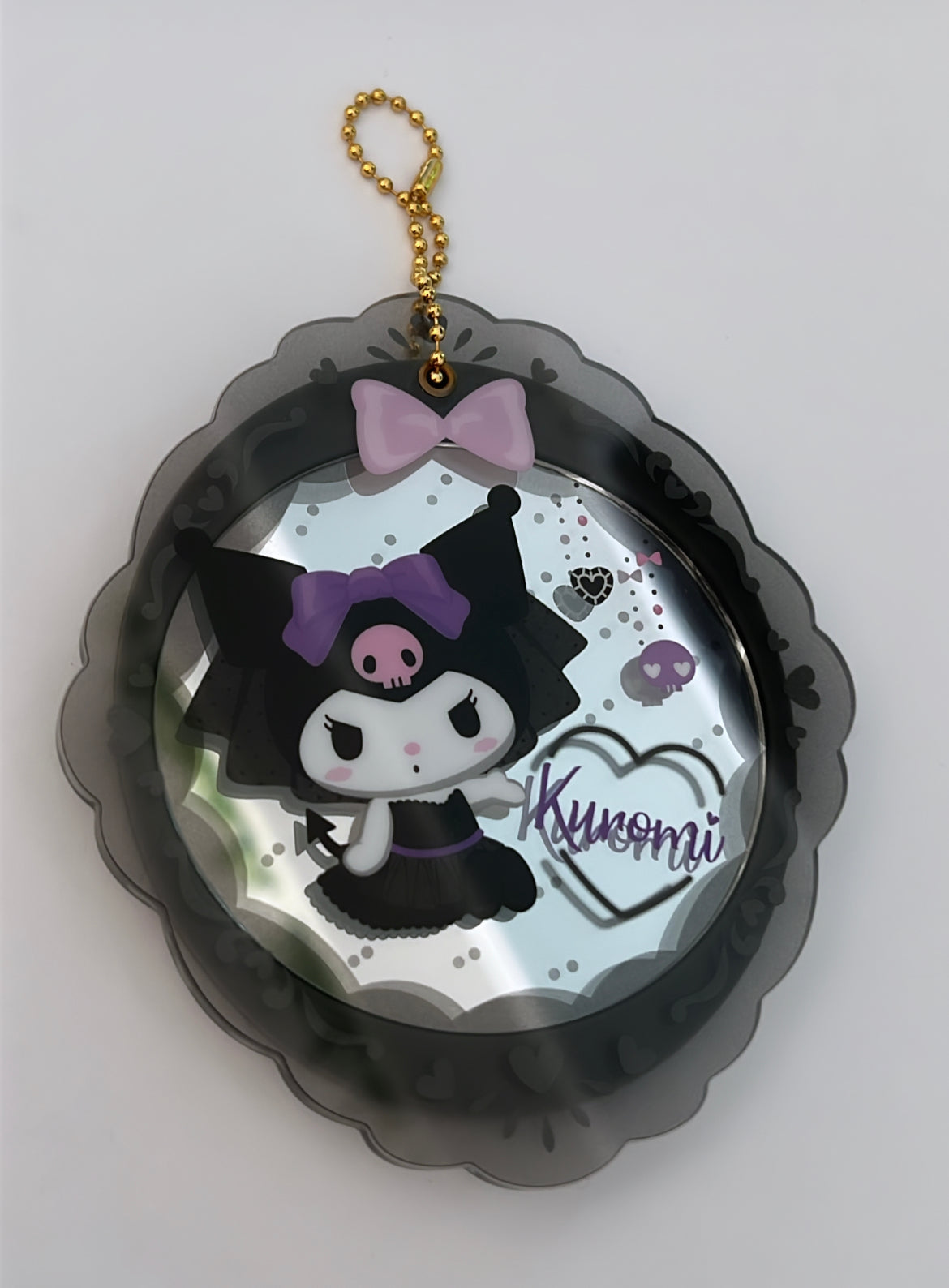 Official Sanrio Kuromi and Cinnamoroll Keychain Mirrors