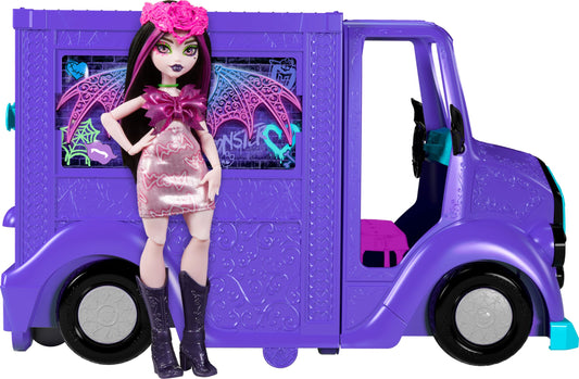 Monster High Monster Fest Draculaura Doll with Food truck Playset