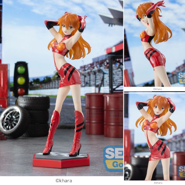 OPEN BOX Evangelion Asuka Shikigami Langley - Pit Walk Figure by Sega