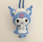 Sanrio Kuromi Blue Maid Official Mini Figure Gashapon Keychain