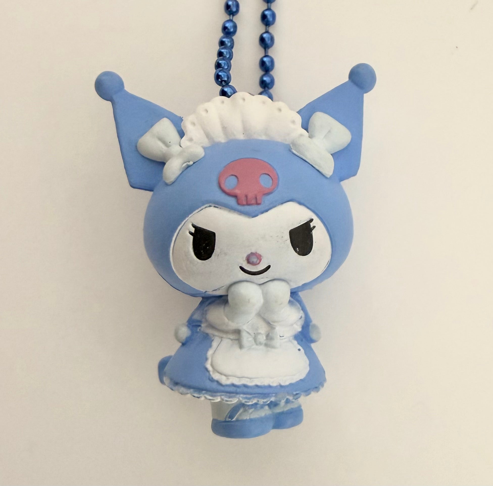 Sanrio Kuromi Blue Maid Official Mini Figure Gashapon Keychain