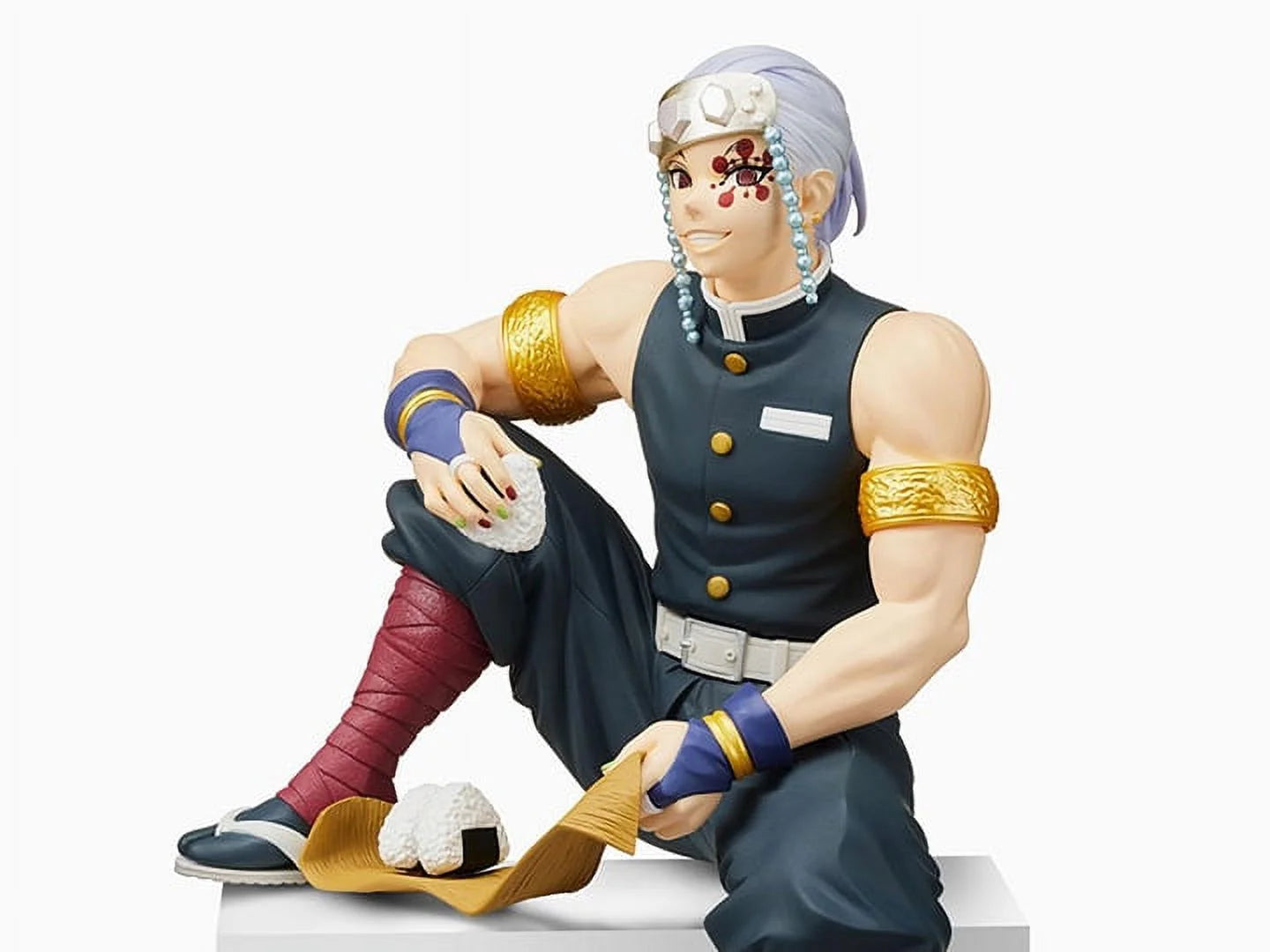 OPEN BOX Demon Slayer Uzui Tengen Noodle Stopper Eating figure by SEGA