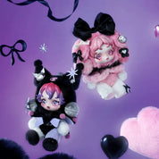 Skullpanda X Kuromi Limited Edition Plush Keychain by Pop Mart