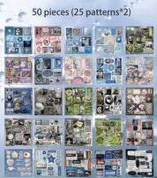 Aesthetic y2k retro Nature Themed Collage Sticker Cutout Book 50 pages/book scarpbook