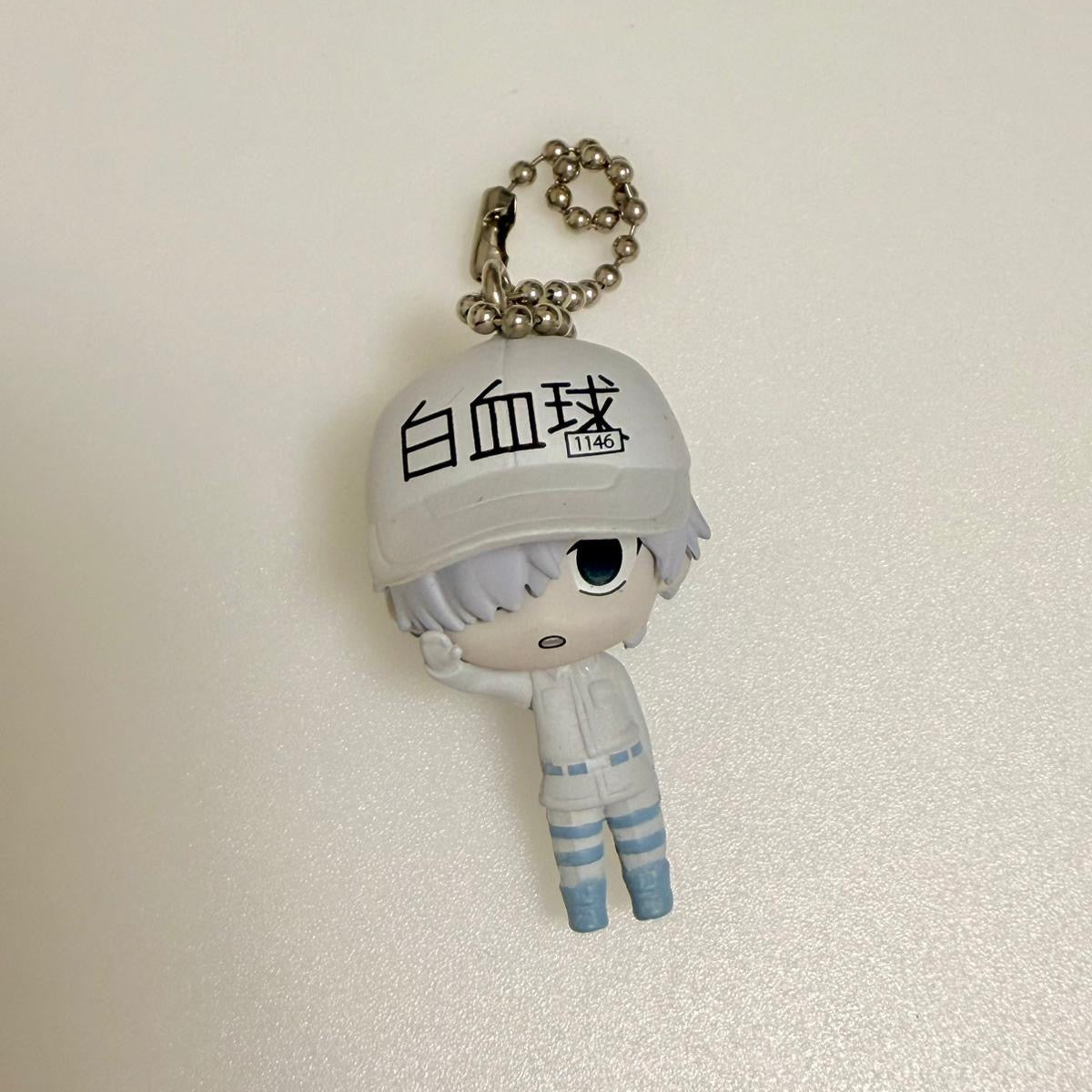 Cells at Work! White Blood Cell (Neutrophil) mini figurine keychain by Bushiroad