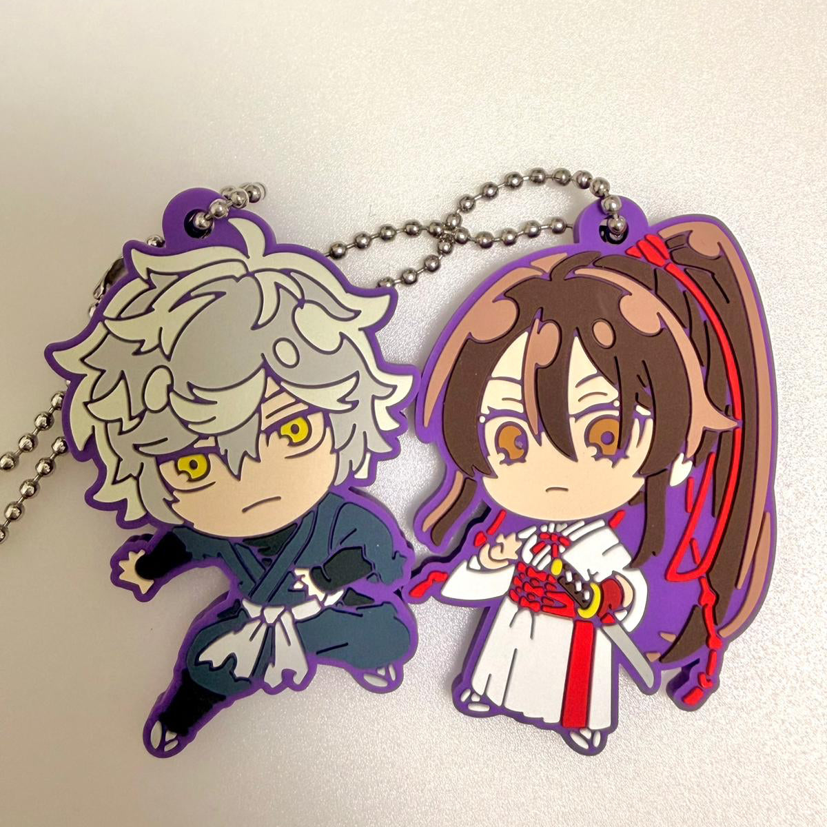 Hell’s Paradise: Jigokuraku Gabimaru & Yamada Asaemon Sagiri rubber keychain by Takara Tomy A.R.T.S