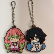 Demon Slayer Mitsuri & Obanai rubber keychain