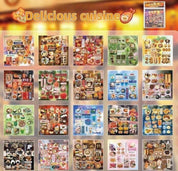 Japanese y2k retro Food Cuisine Themed Collage Sticker Cutout Book 20 pages/book