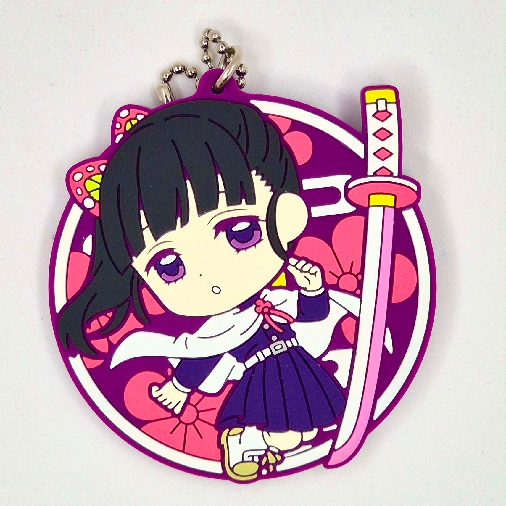 Demon Slayer Official Kanao Kocho rubber keychain