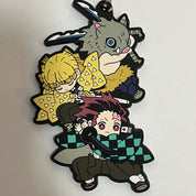 Demon Slayer main trio rubber keychain