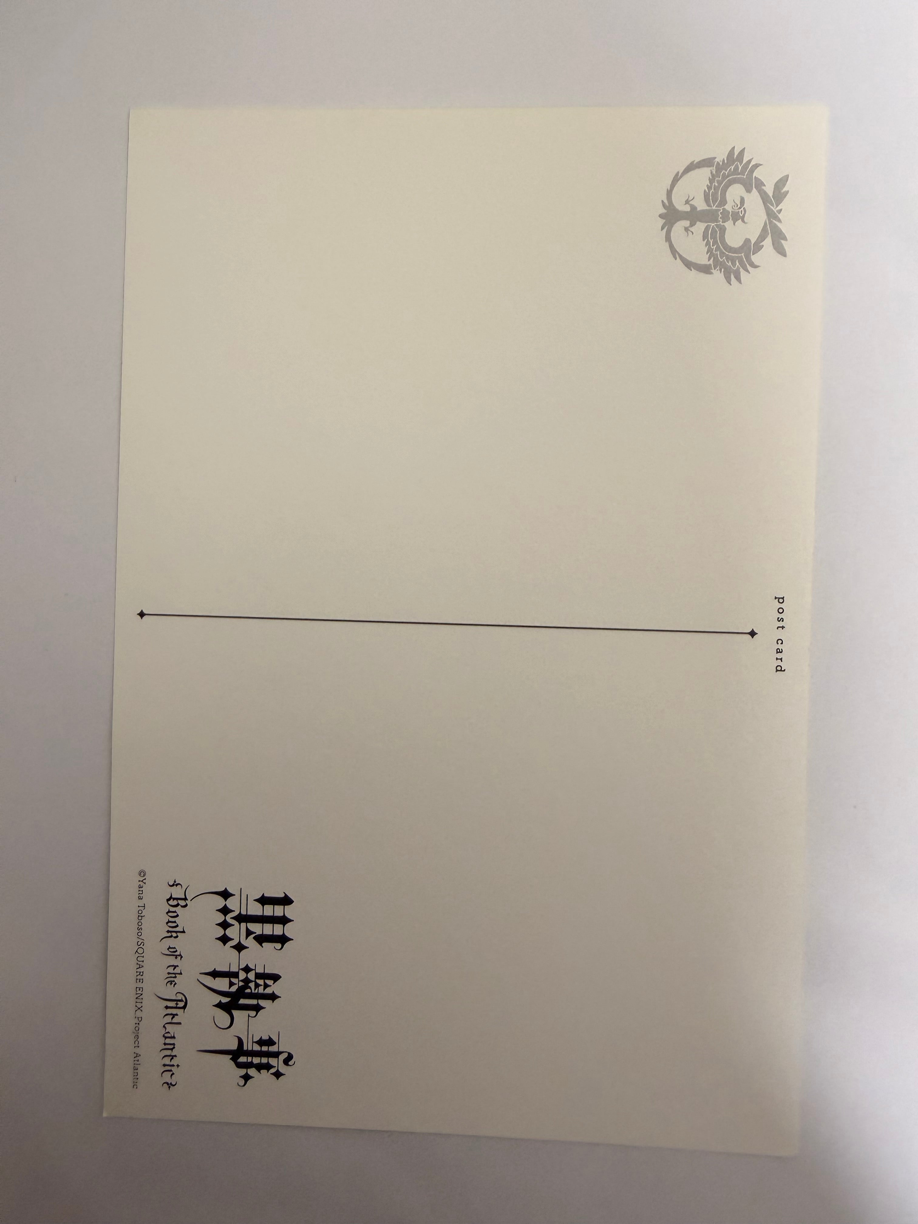 Kuroshitsuji Black Butler Official Postcard 261781 Grell