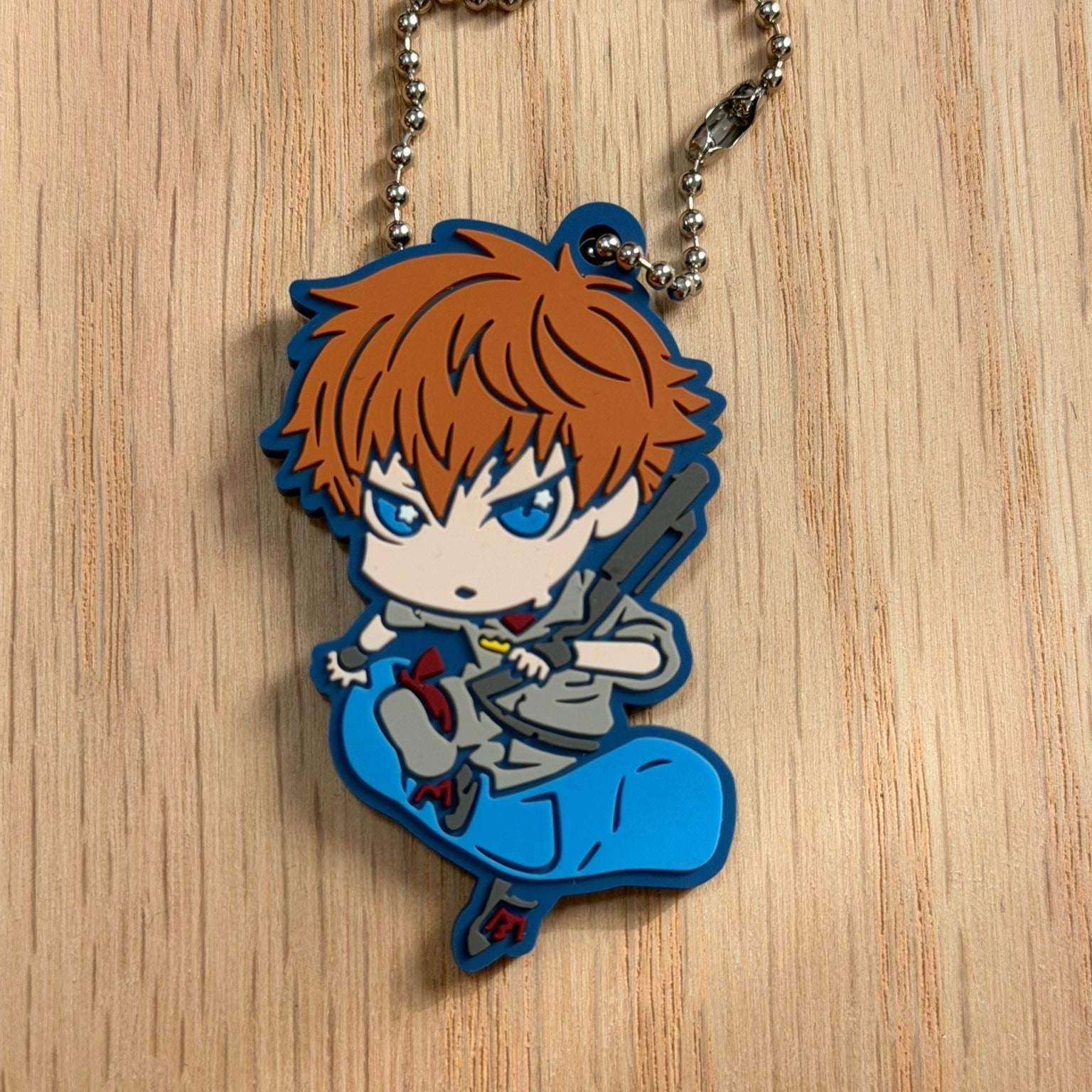 Hysponic Mic: Division Rap Battle Riou Mason Busujima rubber keychain