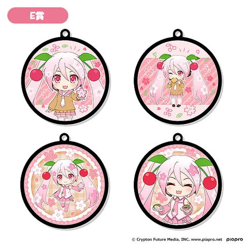 Sakura Miku Good Smile Company Kuji 2024 E prize Rubber Keychain
