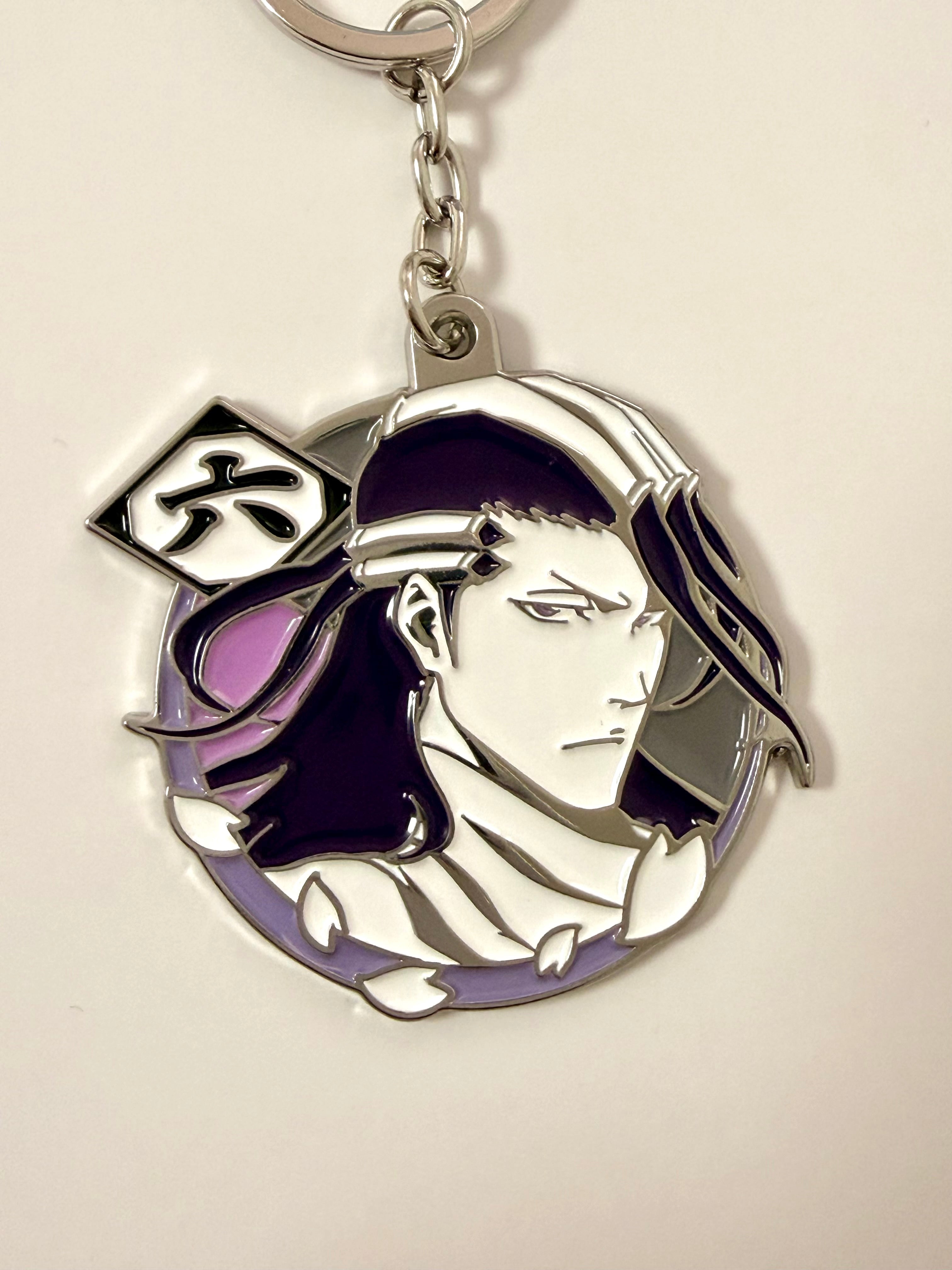 Bleach Byakuya Official Metal Keychain JP