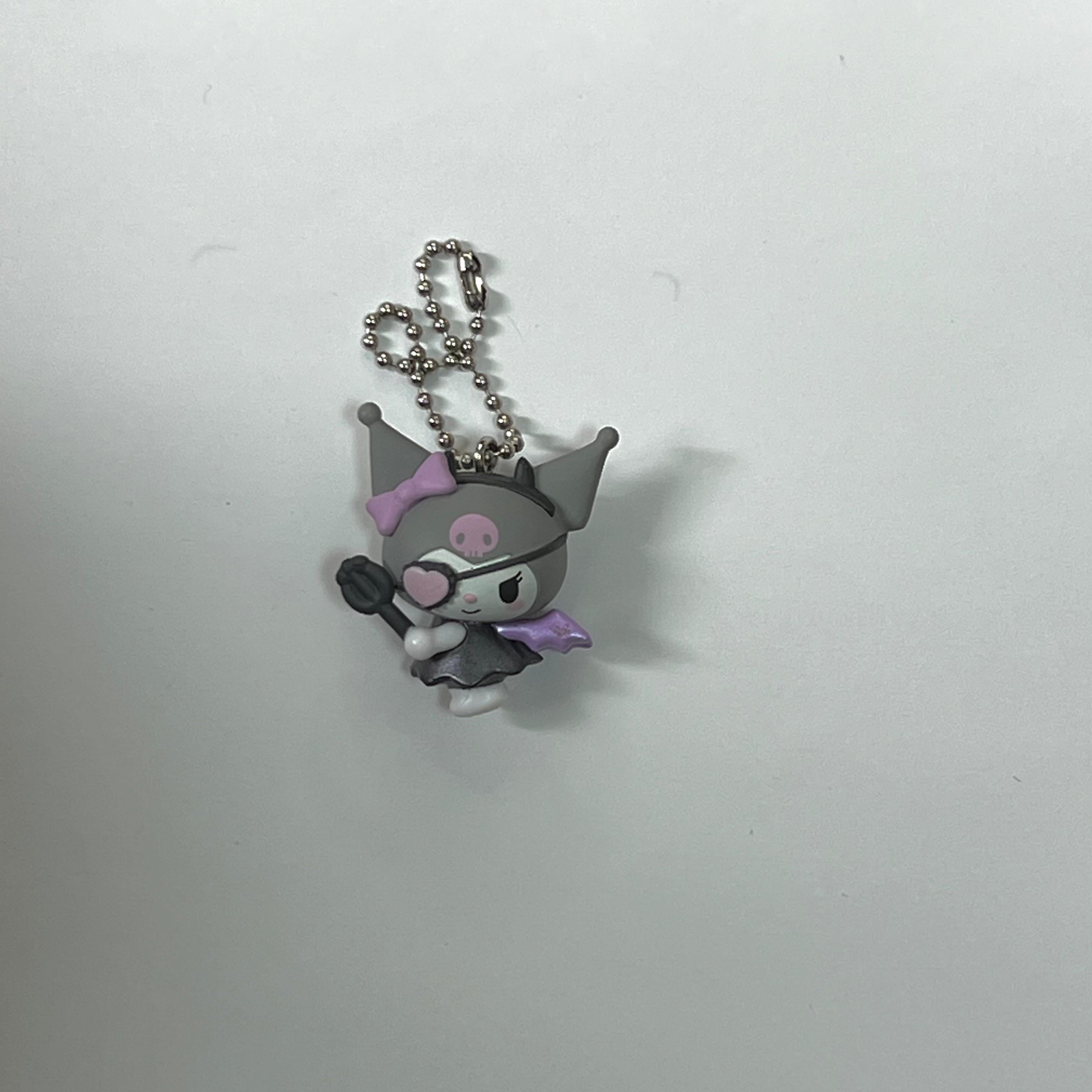 Sanrio Kuromi “Naughty Little Devil Swing” mini figurine keychain by Bandai