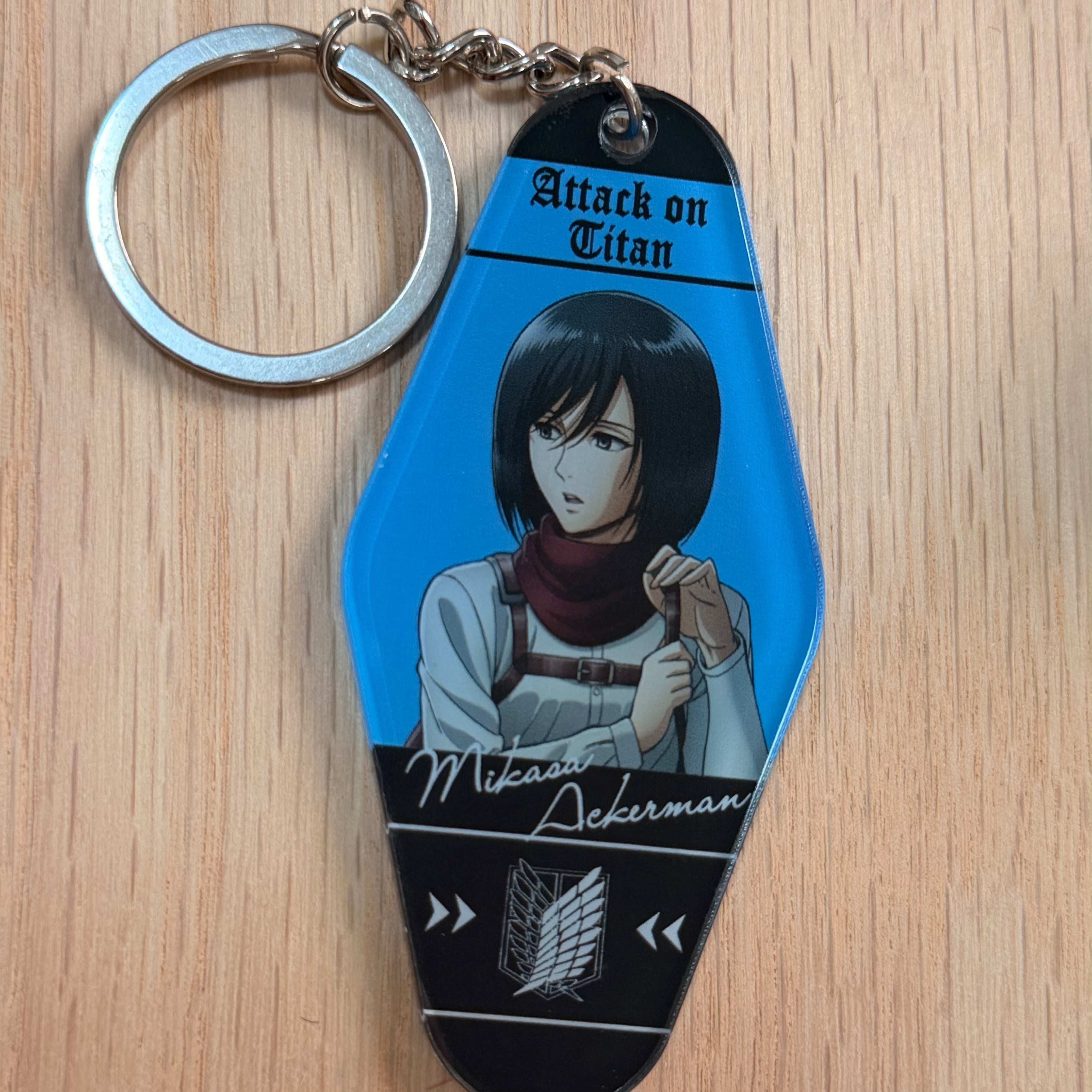 Attack on Titan Mikasa Ackerman acrylic keychain by Bandai