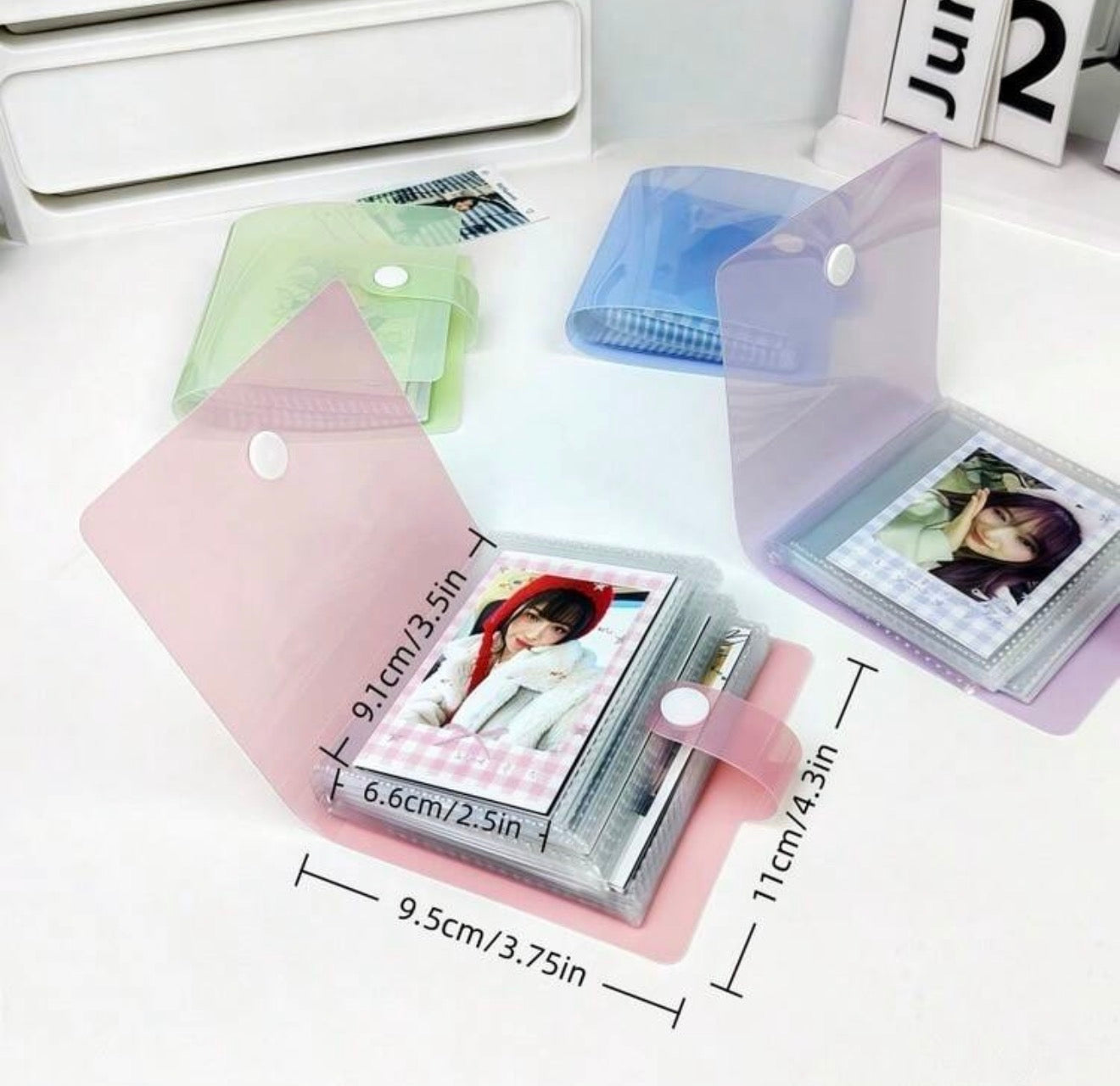 Aesthetic Pastel Photocard Album fits 60 cards