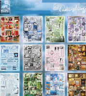 Aesthetic Y2K Rain Days and Jellyfish Shortcake Sticker books 30 pages/book Collage Scrapbook Journaling