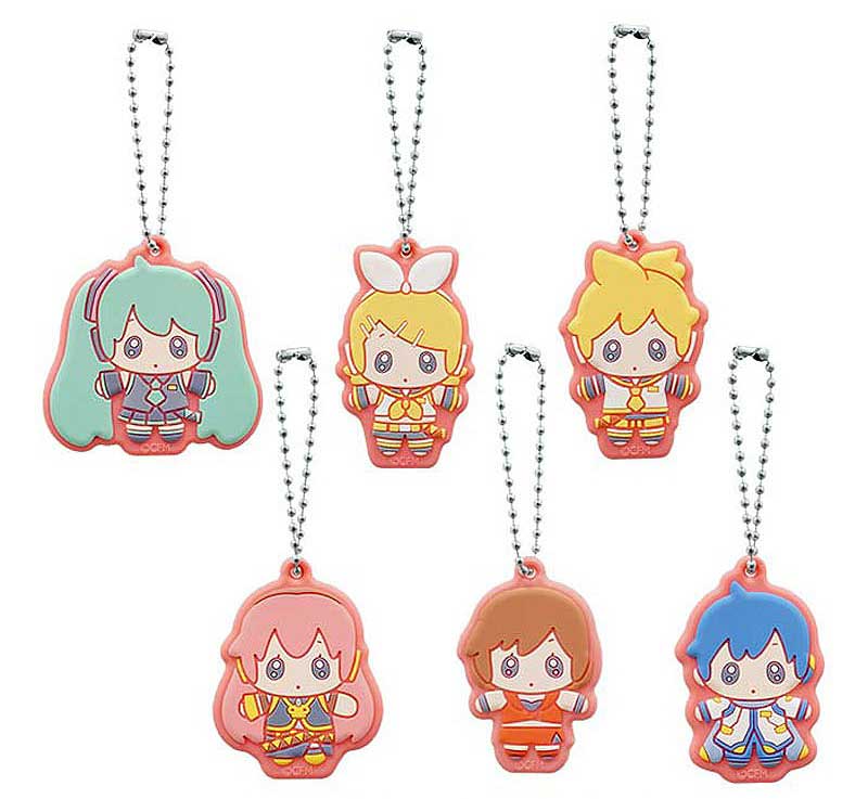 Hatsune Miku Vocaloid Diner Rubber Keychain Colorful Stage