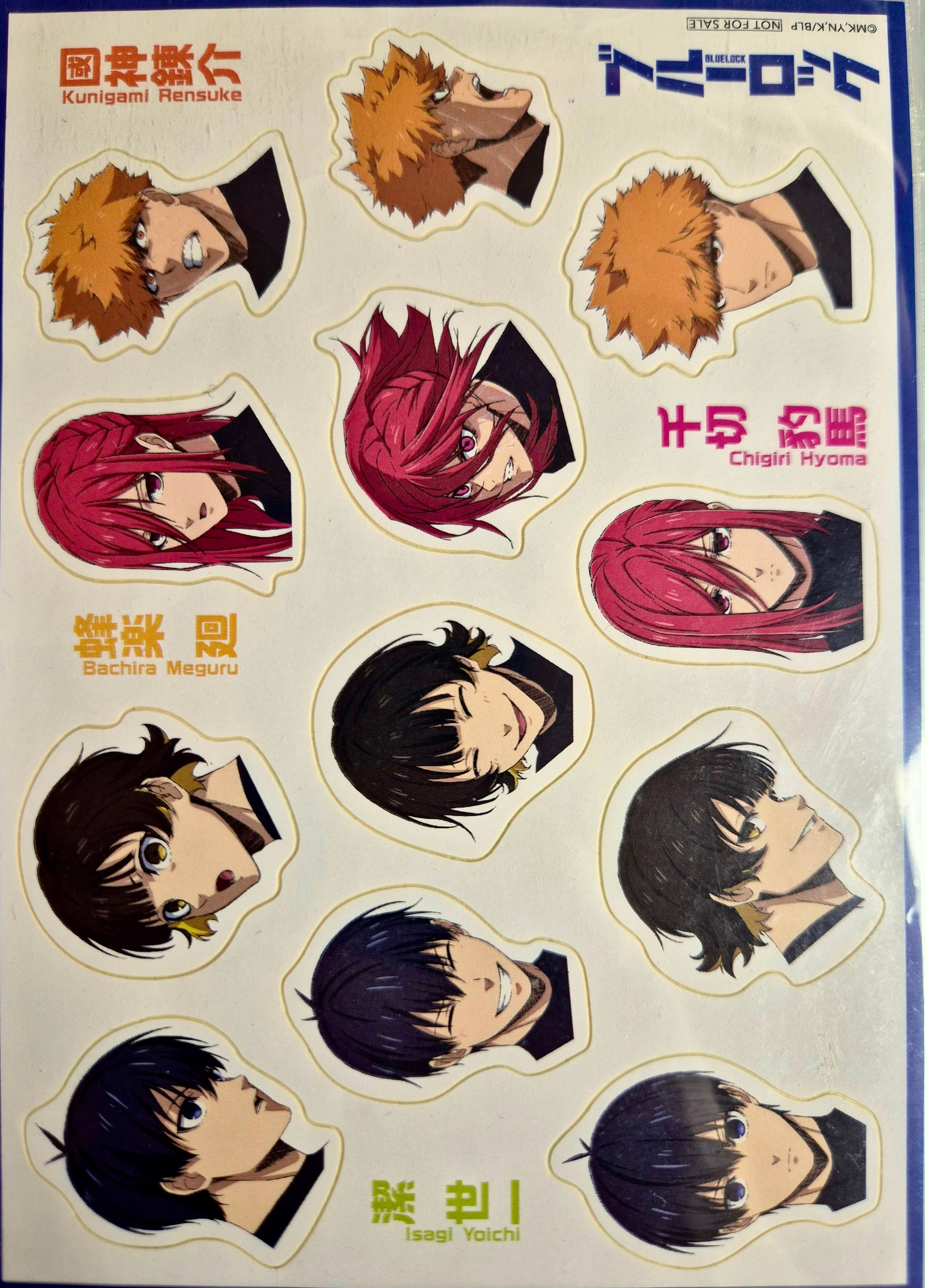 Blue Lock Offical Sticker Sheet
