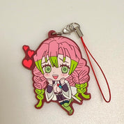Demon Slayer Mitsuri Kanroji strap rubber keychain by Bandai