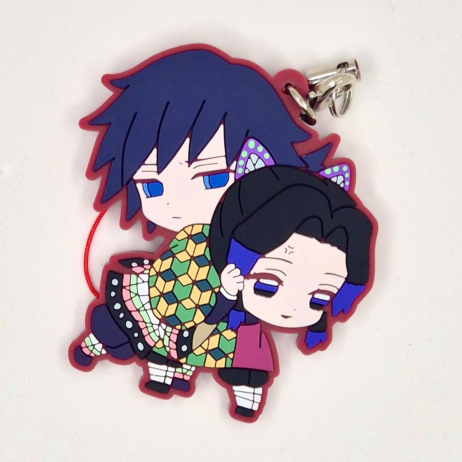 Demon Slayer Official Shinobu and Giyu Rubber Keychain