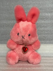 Plush Garnet Color Bunny Keychain with Gemstone JP