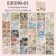 Aesthetic Cute Embroidery Pink Sticker Book Scrapbook Journal 30 pages/book