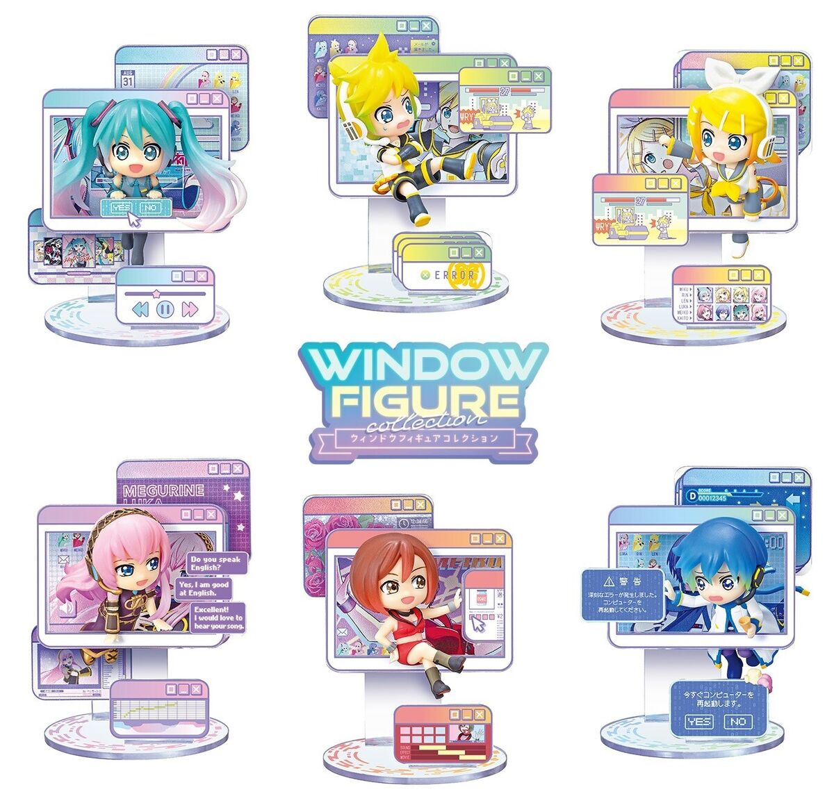 Vocaloid Meiko Window Figure Blind Boxes by Re-ment