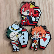 Twisted Wonderland Heartslabyul Dorm rubber keychains