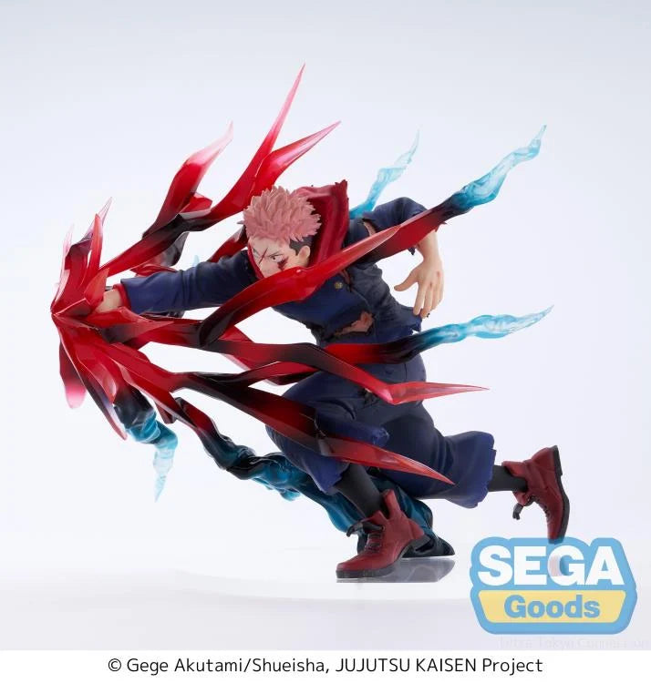 Jujutsu Kiasen Yuji Itadori Black Flash Luminasta Figure by SEGA