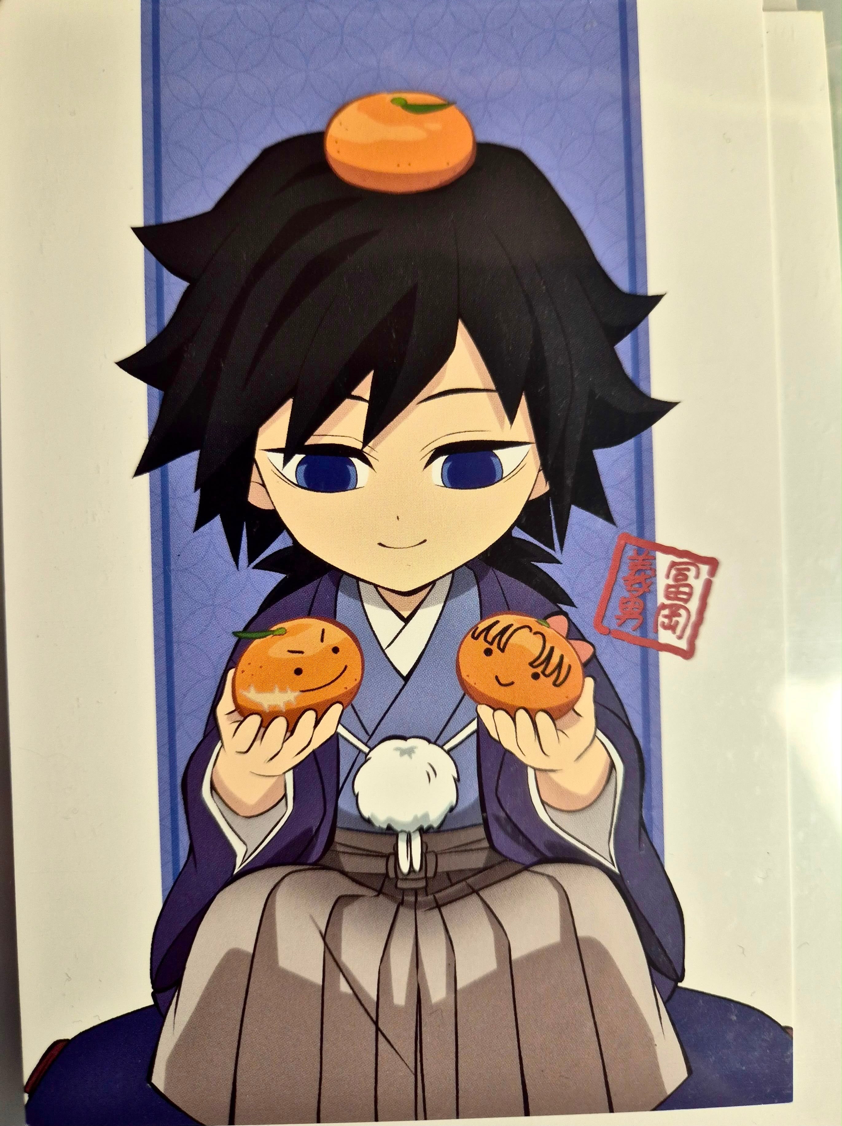 Demon Slayer Official Collector Postcard 09 Tomioka Giyu Chibi