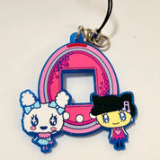 Tamagotchi Lovelin & Melodytchi strap rubber keychain