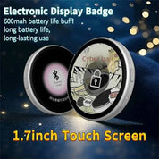 Cybercore Electric E-Badge Pin Badge Customizable Wireless