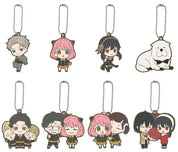 Spy X Family Rubber Character Keychain By Bandai