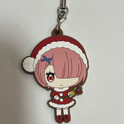 Re:Zero Starting Life in Another World Ram Christmas rubber keychain by Bandai