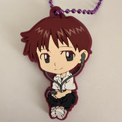 Evangelion Shinji Ikari rubber keychain by Bandai