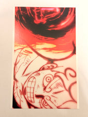 One Piece Movie Red Luffy and Shanks Set of 2 Official Collector Postcard A5 263115