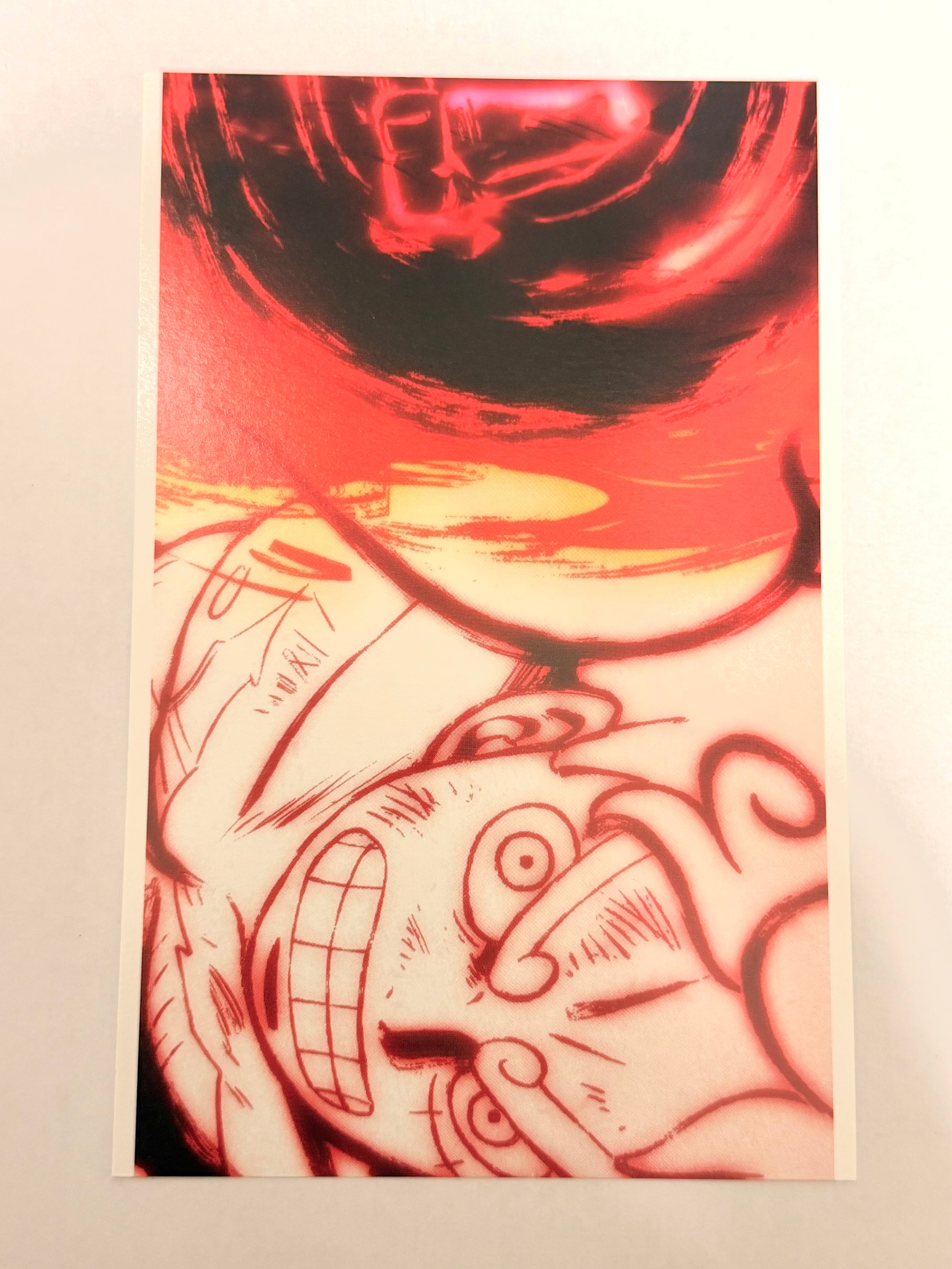 One Piece Movie Red Luffy and Shanks Set of 2 Official Collector Postcard A5 263115