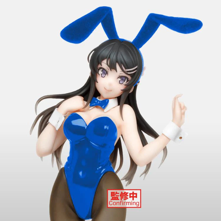 Rascal Does Not Dream of Bunny Girl Senpai Mai Sakurajima Coreful Bunny figure blue version by Taito