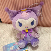 Sanrio Kuromi Snow Rainbow plush keychain JP