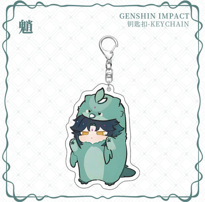 Genshin Impact Cute Cosplay Acrylic Keychains