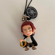 One Piece Shanks mini figurine strap keychain by Bandai