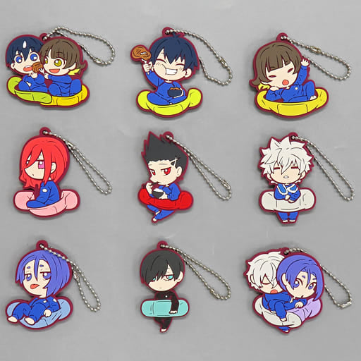 Blue Lock Character Banchoukou Rubber Keychain Gashapon