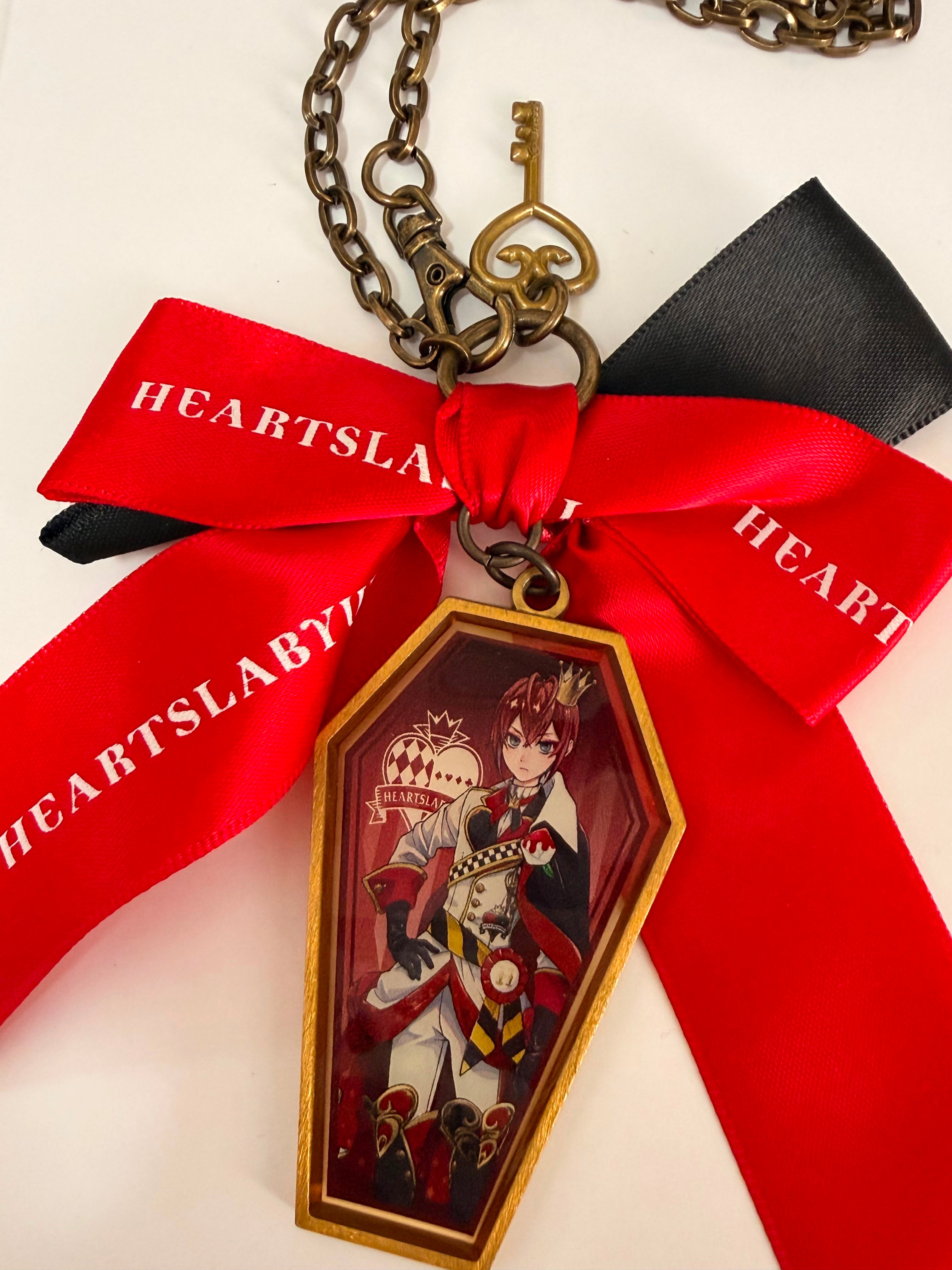 Twisted Wonderland Riddle Rosehearts Ribbon chain charm