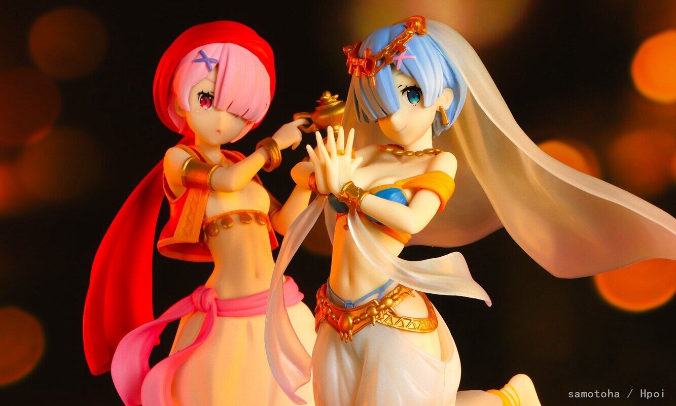 Re Zero Open Box Rem and Ram Arabian Nights Figure Set RARE figure by Furyu