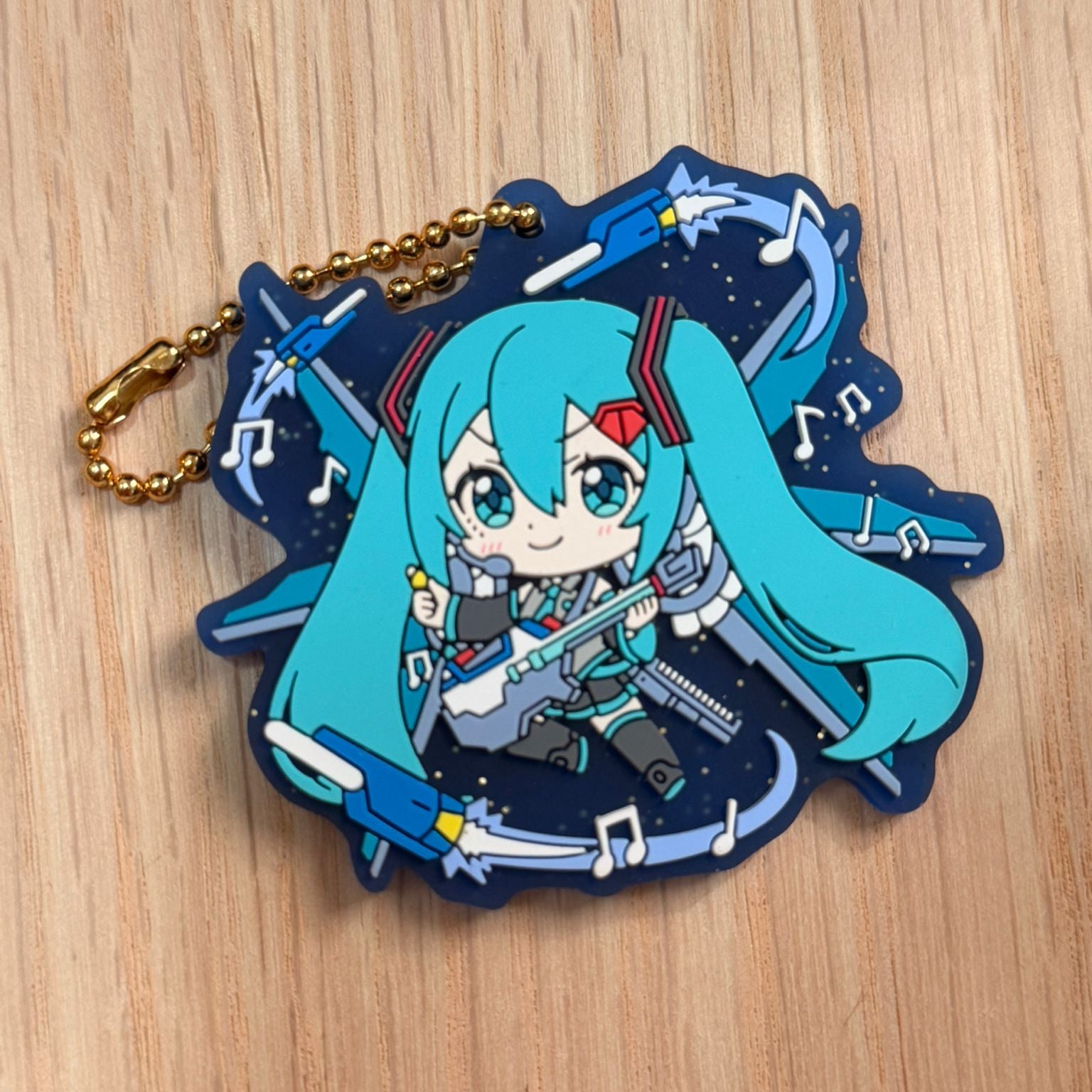 Hatsune Miku x Gundum Anniversary Special Project keychains